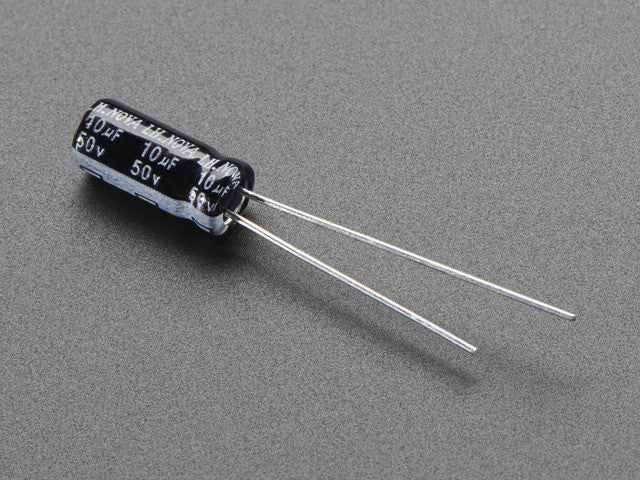 10uF 50V Electrolytic Capacitors - Pack of 10