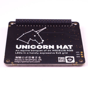Pimoroni Unicorn Hat - 8x8 RGB LED Shield for Raspberry Pi A+/B+