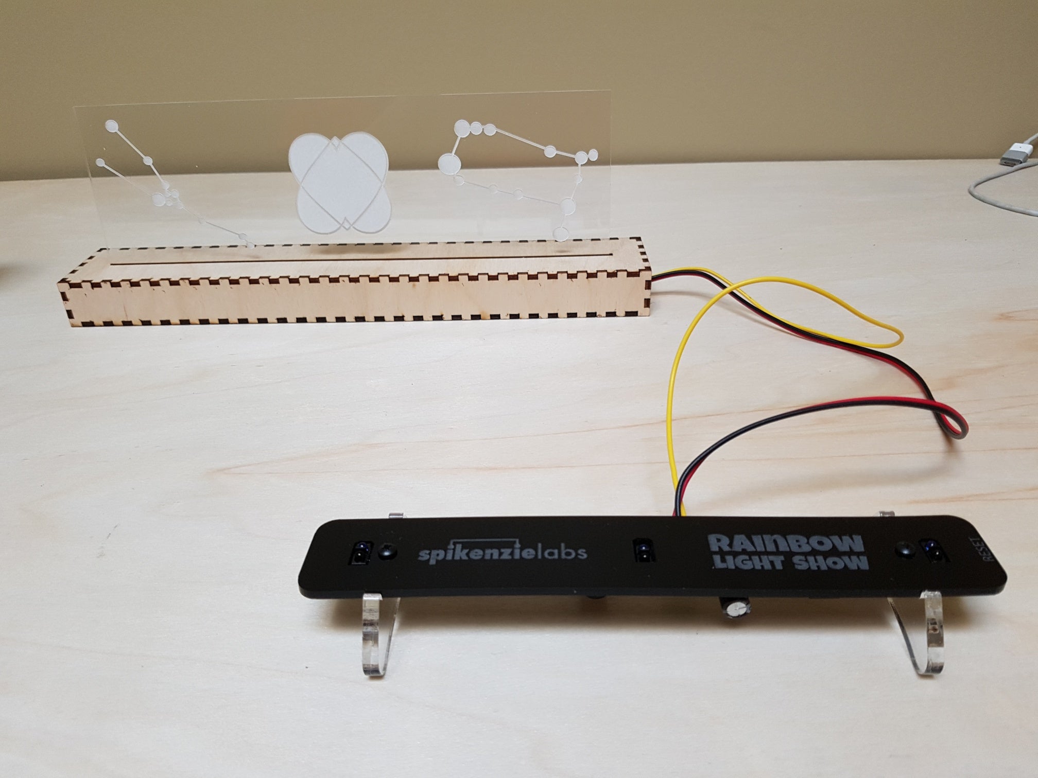 Rainbow Light Show LED's + Clear Acrylic = Awesome