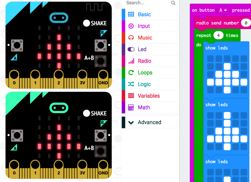Micro:Bit 2 player Christmas Messenger