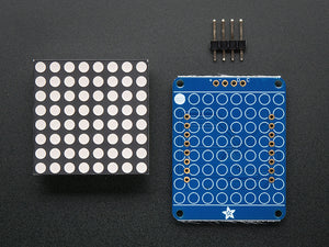 Adafruit Small 1.2" 8x8 LED Matrix w/I2C Backpack - Blue