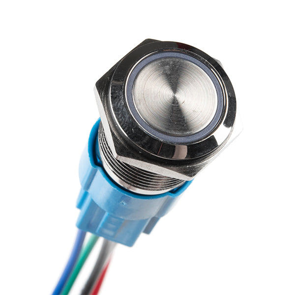 Metal Pushbutton - Momentary (16mm, Yellow)