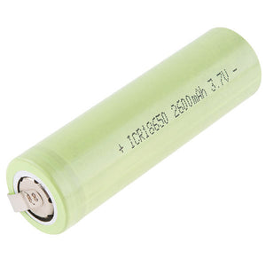 Polymer Lithium Ion Battery - 18650 Cell (2600mAh, Solder Tab)