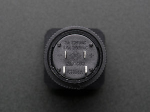 16mm Illuminated Pushbutton - Red Latching On/Off Switch