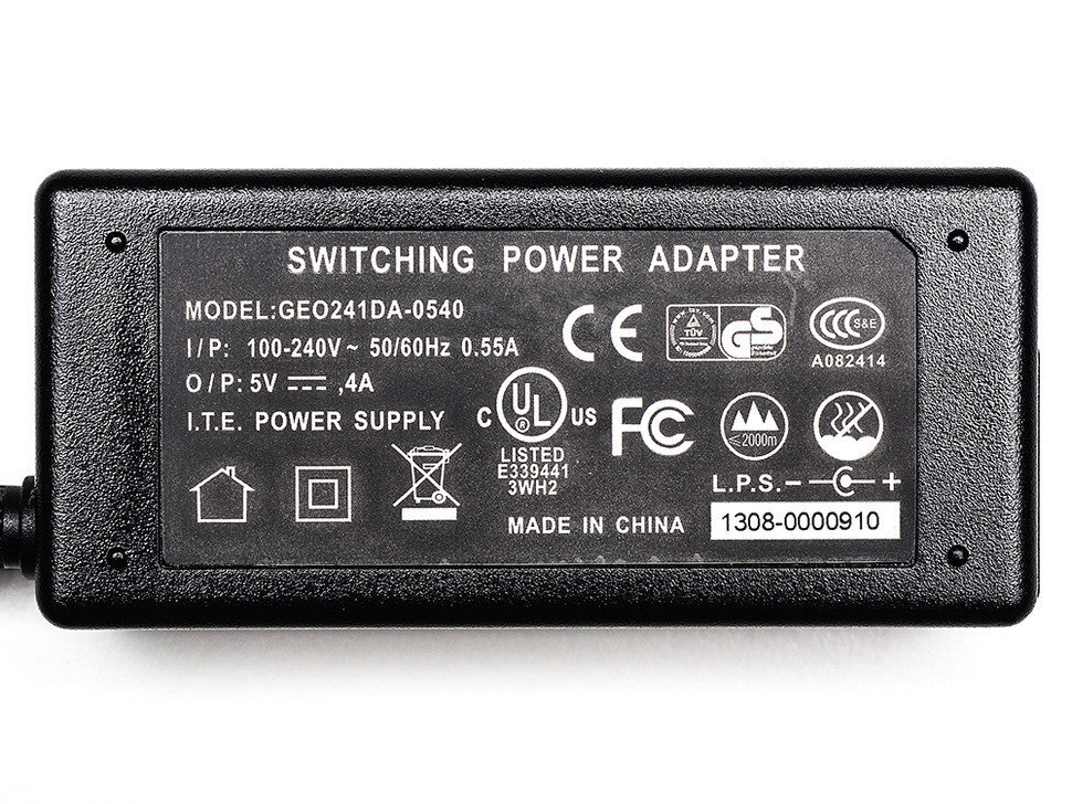 5V 4A (4000mA) switching power supply - UL Listed