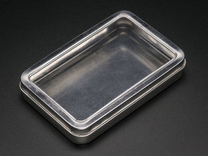 Large Tin With Clear Top Window