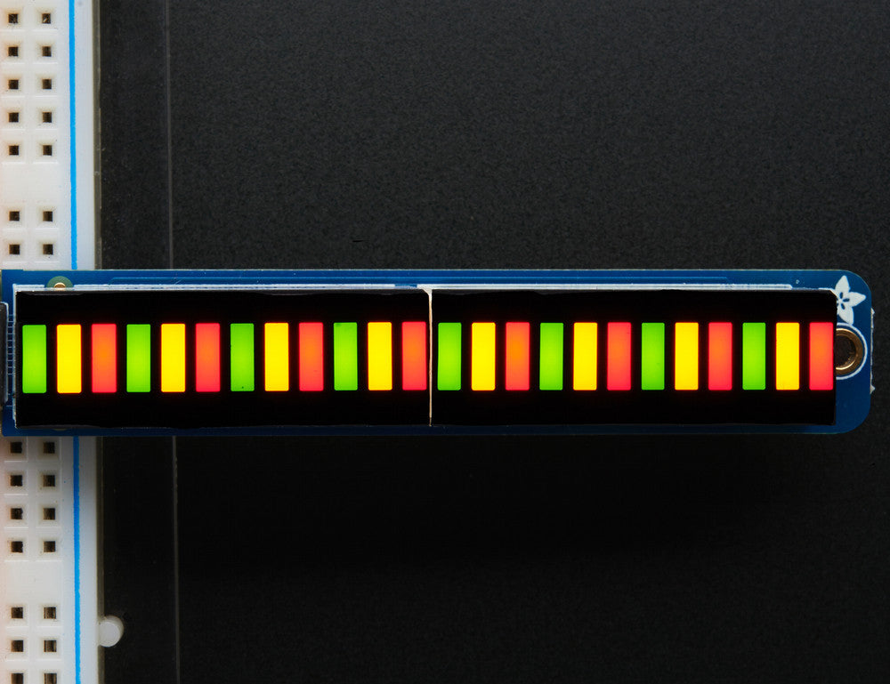 Bi-Color (Red/Green) 24-Bar Bargraph w/I2C Backpack Kit