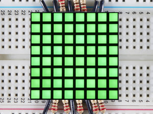 1.2" 8x8 Matrix Square Pixel - Pure Green