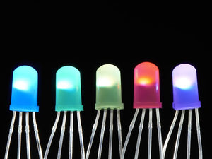 NeoPixel Diffused 5mm Through-Hole LED - 5 Pack