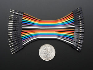 Premium Female/Male 'Extension' Jumper Wires - 20 x 3"