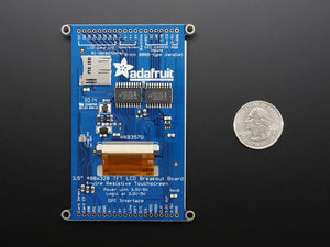3.5" TFT 320x480 + Touchscreen Breakout Board w/MicroSD Socket - HXD8357D