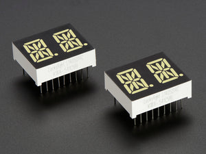 Dual Alphanumeric Display - White 0.54" Digit Height - Pack of 2
