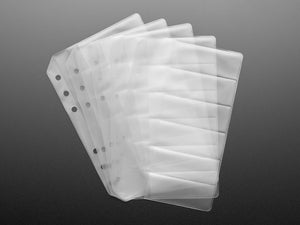 Blank SMT Storage Pages for 6 strips of 24mm Tape - 5 Pages