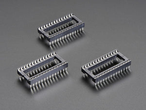 IC Socket - for 28-pin 0.6" Chips - Pack of 3
