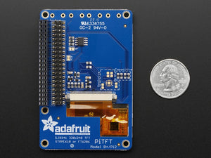 PiTFT Plus 320x240 2.8" TFT + Capacitive Touchscreen Mini Kit - Pi 2 and Model A+ / B+