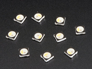 NeoPixel RGBW LEDs w/ Integrated Driver Chip - Warm White - ~3000K - Black Casing - 10 Pack