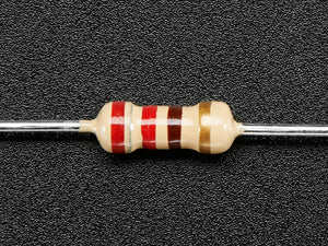 Through-Hole Resistors - 220 ohm 5% 1/4W - Pack of 25