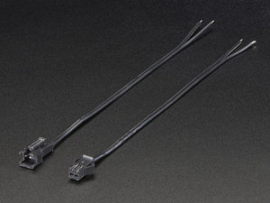 2-pin JST SM Plug + Receptacle Cable Set