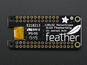 FeatherWing OLED - 128x32 OLED Add-on For All Feather Boards