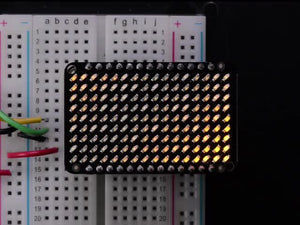 LED Charlieplexed Matrix - 9x16 LEDs - Yellow