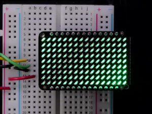 LED Charlieplexed Matrix - 9x16 LEDs - Green