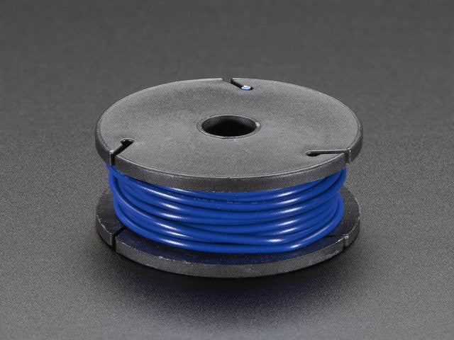 Solid-Core Wire Spool - 25ft - 22AWG - Blue