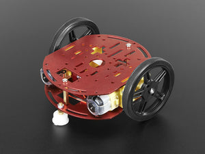 Mini Round Robot Chassis Kit - 2WD with DC Motors