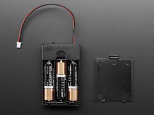 3 x AA Battery Holder with On/Off Switch, JST, and Belt Clip