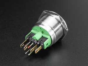 Rugged Metal Pushbutton - 22mm 6V RGB Momentary