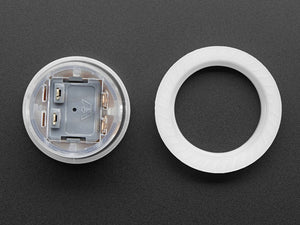 Mini LED Arcade Button - 24mm Translucent Clear