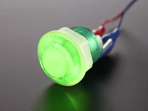 Mini LED Arcade Button - 24mm Green