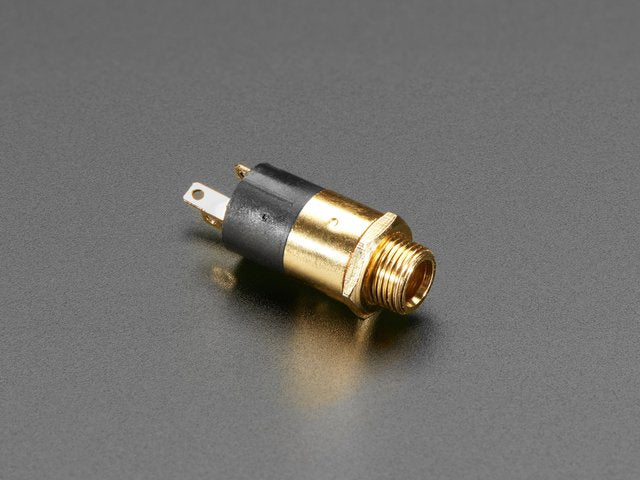 Panel Mount 1/8 / 3.5mm TRS Audio Jack Connector