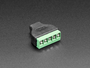 USB Micro B Female Socket to 5-pin Terminal Block