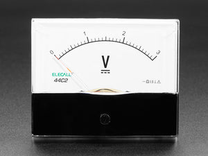 Large 3V Analog Panel Meter