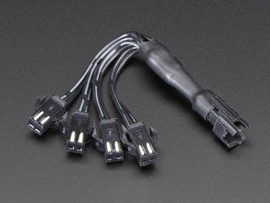 In-line wire 1-to-4 splitter