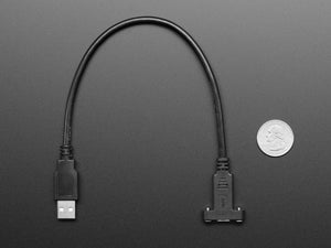 Panel Mount Cable USB C to Type A - 30cm