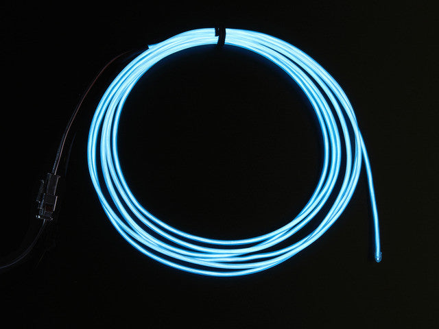 High Brightness White Electroluminescent (EL) Wire - 2.5 meters
