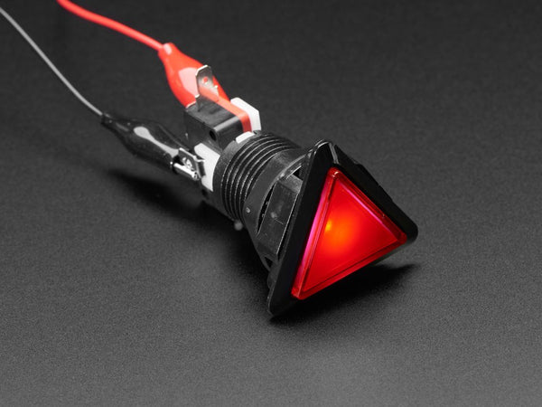 LED Illuminated Triangle Pushbutton - Elmwood Electronics