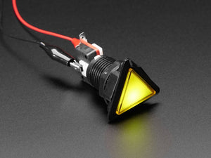 LED Illuminated Triangle Pushbutton