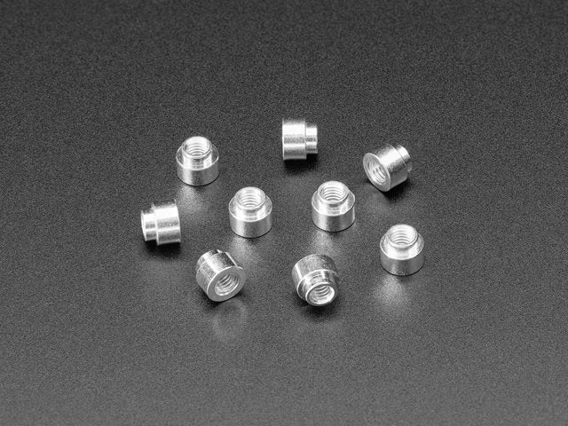 SMT / Solderable Standoff Nuts - M3 x 3mm - 10 pack
