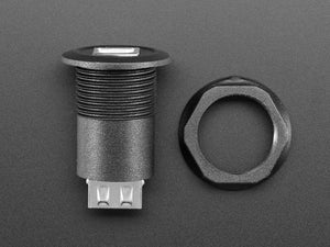 USB B Jack to USB A Jack Round Panel Mount Adapter