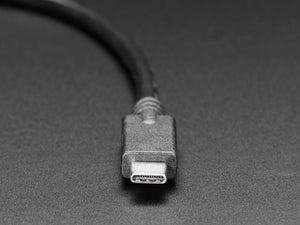 USB C Round Panel Mount Extension Cable - 30cm