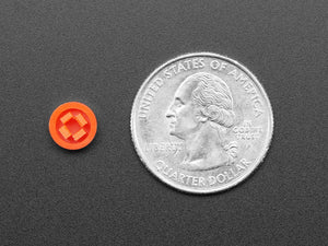 Plastic Button Caps For Square Top (10-pack) - 8mm Diameter