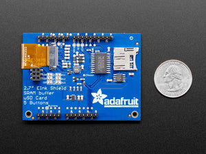 Adafruit 2.7" Tri-Color eInk / ePaper Shield with SRAM