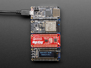 Adafruit Quad Side-By-Side FeatherWing Kit with Headers