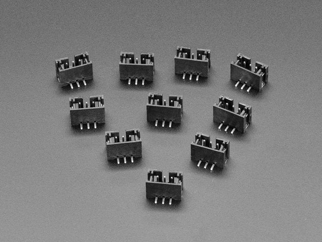 JST PH 3-pin Vertical Connector (10-pack)