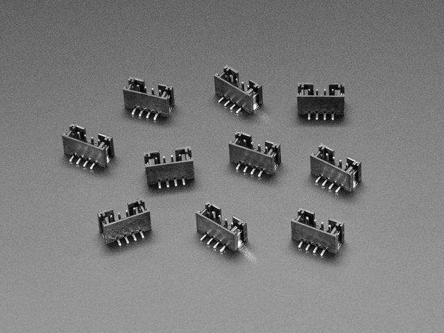 JST PH 4-pin Vertical Connector (10-pack) - STEMMA