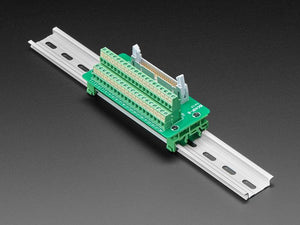 DIN Rail 2x20 IDC to Terminal Block Adapter Breakout
