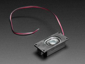 Mono Enclosed Speaker with Plain Wires - 3W 4 Ohm