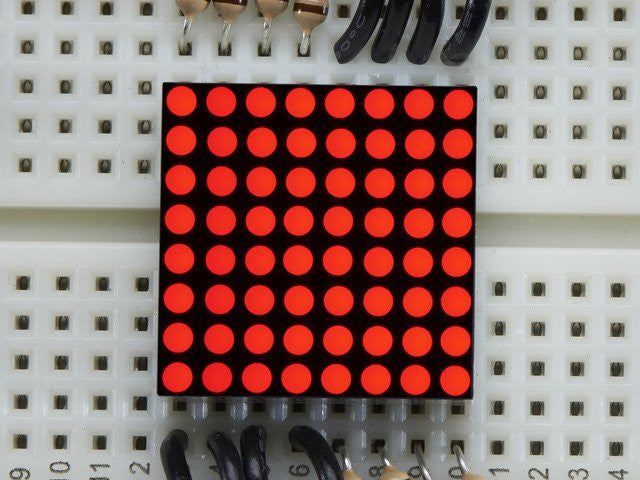 Miniature 8x8 Red LED Matrix